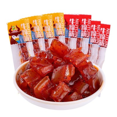 傣旺牛蹄筋麻辣香辣新鲜 牛筋开袋即食熟食小零食牛板筋辣条图3