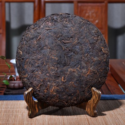 云南茶叶 勐海熟茶布朗山熟茶357g 普洱熟茶饼 厂家直接发货图2