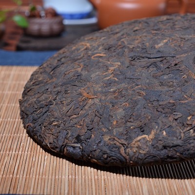 云南茶叶 勐海熟茶布朗山熟茶357g 普洱熟茶饼 厂家直接发货图3