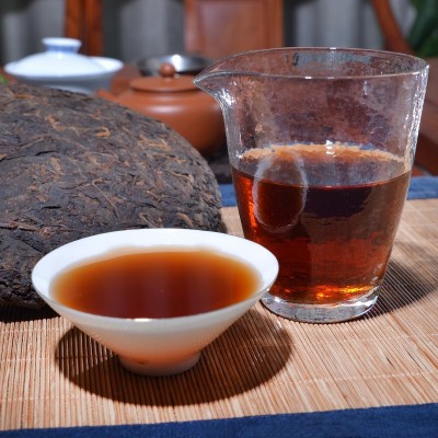 云南茶叶 勐海熟茶布朗山熟茶357g 普洱熟茶饼 厂家直接发货图4