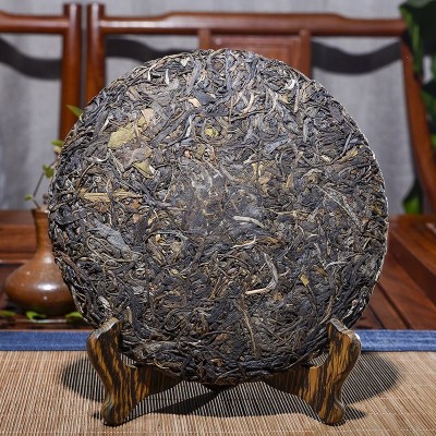 普洱茶生茶饼茶 勐库老树茶普洱生茶饼357g 生饼茶 普洱生茶饼图2