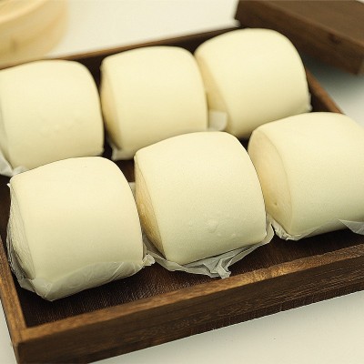 广东原味馒头早点半成品批发 600g6个装广式早茶馒头各类早点供应图3