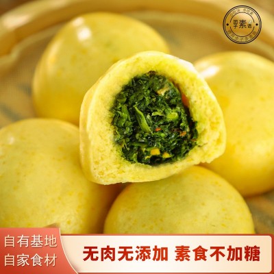 黄金蒲公英什锦菜团子480g纯素菜团野菜健康早餐批发植物油菜团速图5
