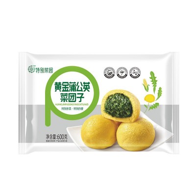 特别菜园黄金蒲公英菜团子600g荠菜槐花菜团五谷杂粮营养早餐批发图5