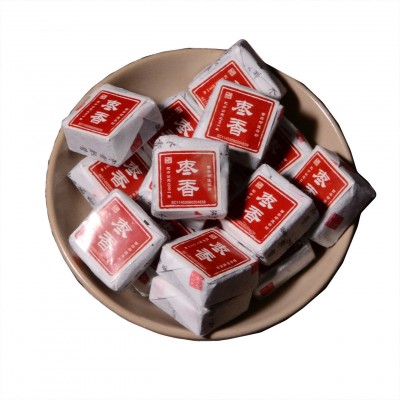 批发金典枣香小方砖500g陈年普洱茶熟茶迷你小沱茶云南勐海老熟普图5