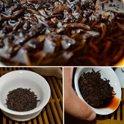 云南普洱茶批发散装 宫廷普洱 陈年老熟茶 七子茶饼散装包邮图5