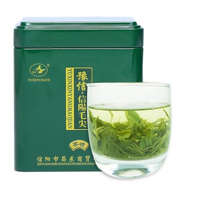 豫信茶叶 信阳毛尖茶礼铁盒装春茶绿茶 厂家直销一件代批发图5