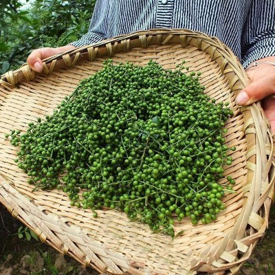 餐馆商用新鲜青花椒四川特麻特辣青花椒粒藤椒麻椒重庆江津九叶青图2