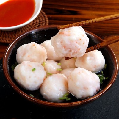 金大牛潮汕新鲜海虾丸产鲜虾球火锅丸子关东煮食材烧烤速冻食品摊图3