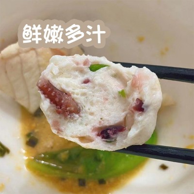 潮汕章鱼丸手工嫩鱼丸子关东煮麻辣烫烧烤串火锅食材章鱼烧冷冻鲜图3