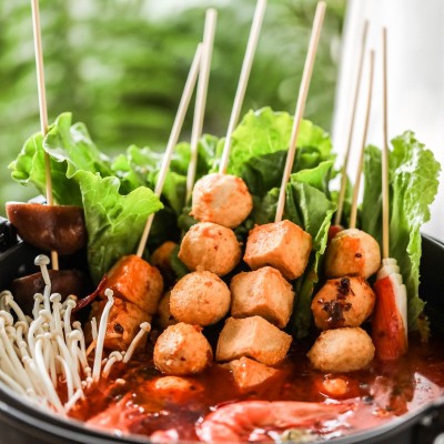批发黄金鱼蛋港式咖喱鱼丸火锅丸子关东煮食材烧烤串串麻辣烫商用图4