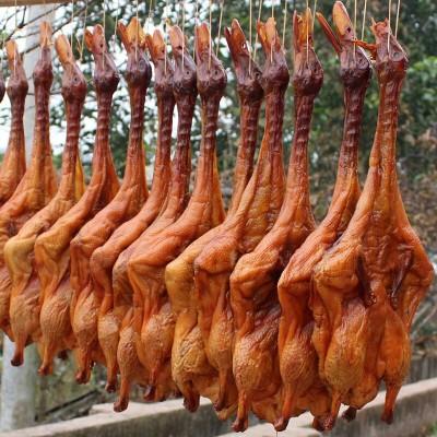 亿家洪乡里腊鸭农家自制柴火烟熏腊鸭850g全鸭风干散养咸鸭腊味图3