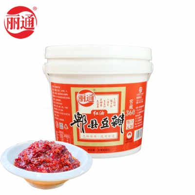 丽通牌郫县豆瓣豆瓣酱红方印炒烧专用家庭装6kg餐饮装餐饮装用图5