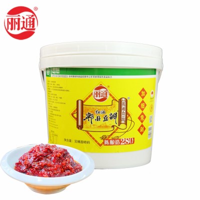 丽通牌郫县豆瓣豆瓣酱绿色经典炒烧专用餐饮装6kg大包装餐饮专用图3
