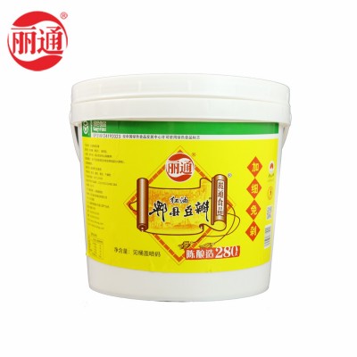 丽通牌郫县豆瓣豆瓣酱绿色经典炒烧专用餐饮装6kg大包装餐饮专用图4