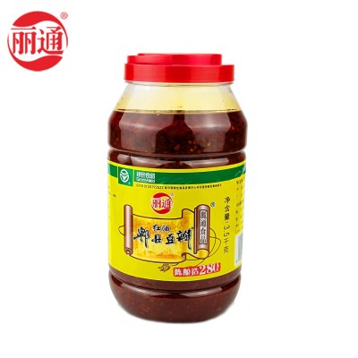 丽通牌郫县豆瓣豆瓣酱绿色经典炒烧专用家庭装3.5kg大包装餐饮装图5