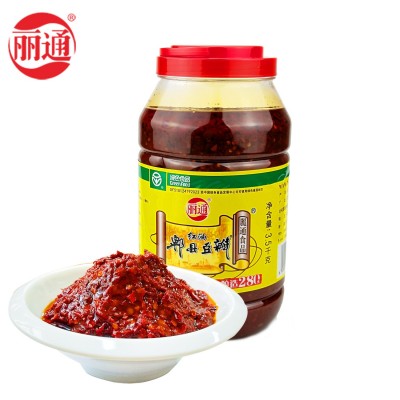 丽通牌郫县豆瓣豆瓣酱绿色经典炒烧专用家庭装3.5kg大包装餐饮装图3
