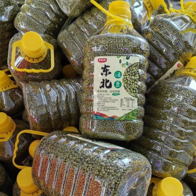 桶装5斤东北绿豆农家新豆解暑绿豆汤粥糕原料可发豆芽五谷杂粮图3