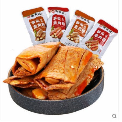 【厂家直发】御食园笋丝豆腐干500g即食休闲网红小吃零食笋尖素肉图4