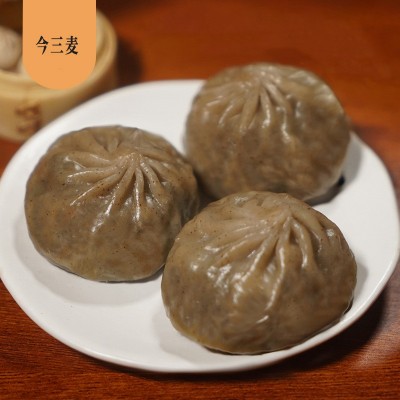 麦包子素馅膳食薄皮小笼包早餐半成品速食代餐速冻厂家 包邮批发图5