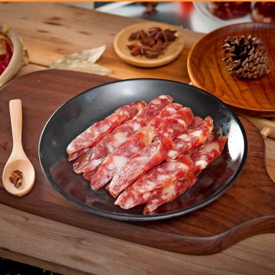 广东特产风味肠王批发广府腊味腊肉生晒肠仔烧烤腊味风味腊肠王图2