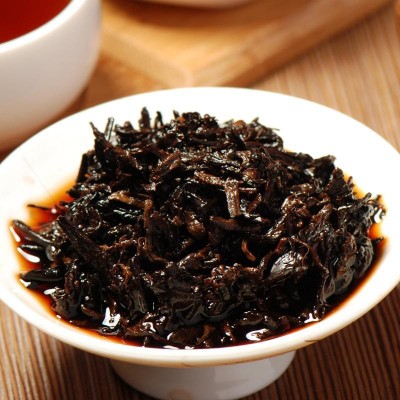 批发 一提07宫廷大树典藏品 天地人班章普洱茶熟茶 陈年老茶图4