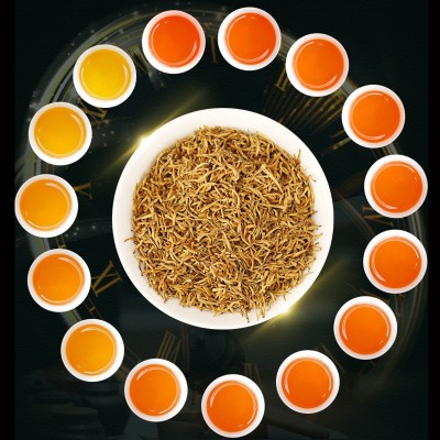 武夷山黄芽蜜香金骏眉红茶散装批发桐木关花香野茶梅占金俊眉茶叶图4