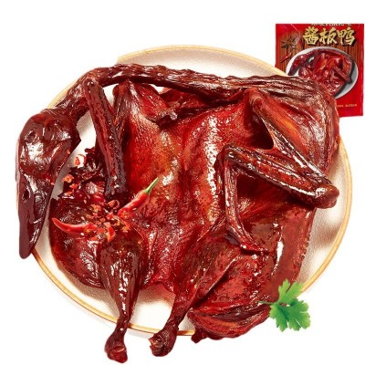 精武酱板鸭320g袋装湖南常德特产小吃香辣手撕板鸭批发图5