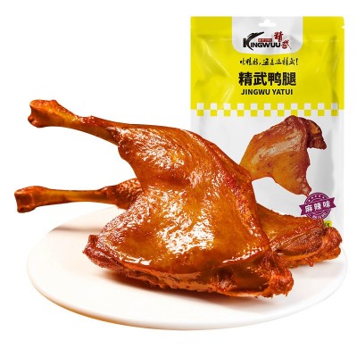 精武麻辣大鸭腿120g肉类小零食麻辣腿休闲食品批发卤味鸭腿图4