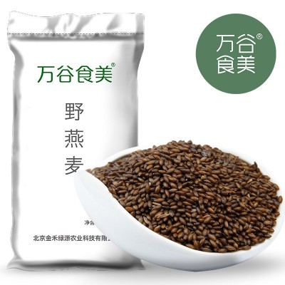 野燕麦米 万谷食美 杂粮 批发 黑金谷 燕麦仁 菰米 血燕麦图4