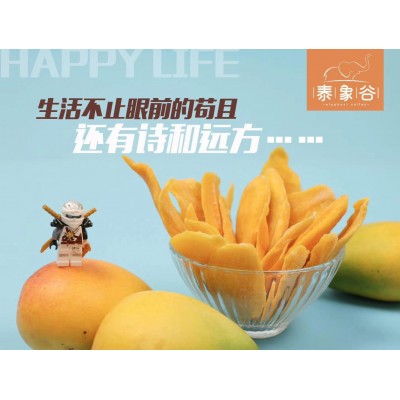 厂家直供果脯蜜饯休闲零食泰象谷芒果干500克 酸甜味图3