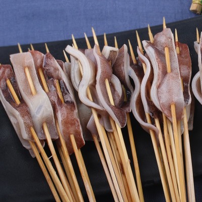 厂家 手把肉串烧烤鱿鱼串小串 鱿鱼串批发冷冻海鲜水产鱿鱼须串图3