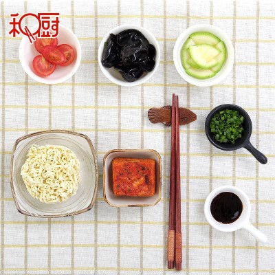 和厨方便面6杯整箱非油炸番茄鸡蛋面杯装冻干速食面营养泡面图4