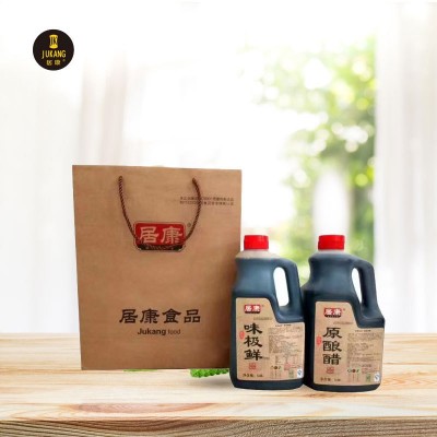 【居康牌】一件代发山东调味品批发厂家 调味品礼盒 黄豆酱酱油醋图3