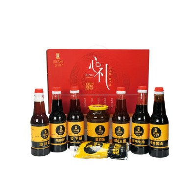 【居康牌】一件代发山东调味品批发厂家 调味品礼盒 黄豆酱酱油醋图5