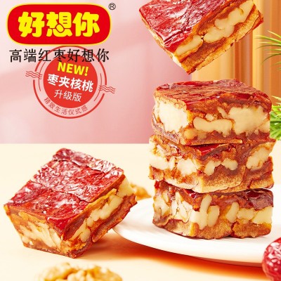好想你枣仁派198g*5袋红枣夹心核桃新疆特产红枣树上粮仓零食批发图3