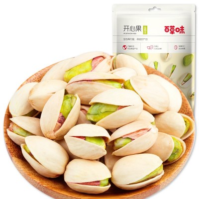 百草味开心果100g 原色大开口 营养炒货坚果 休闲食品年货 批发图5