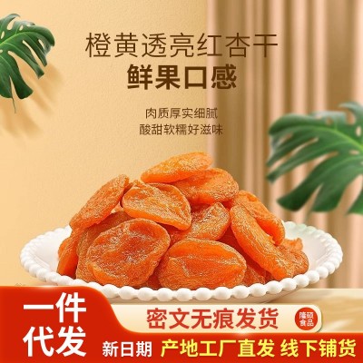 无核杏干杏脯批发代发500g 金杏红杏干酸甜果干追剧小零食红杏干