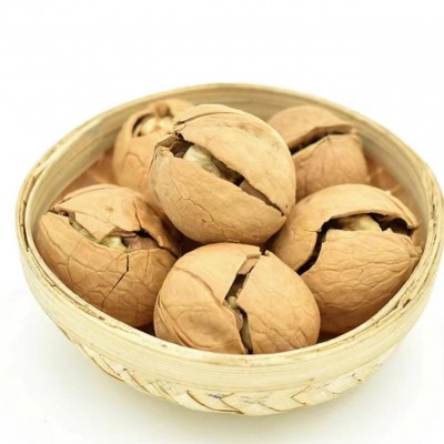草本味185熟核桃批发代发500g 开口烤新疆核桃零食年货奶香熟核桃图5