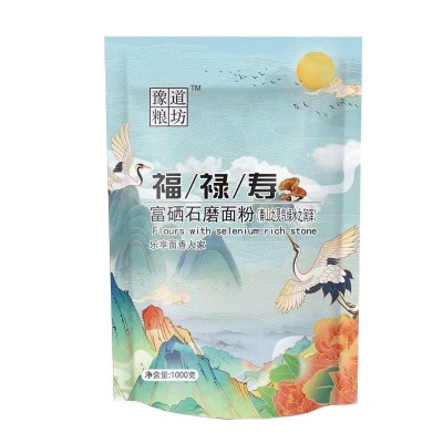富硒石磨面粉1kg家用小麦白面富硒膳食面粉5斤装会销礼品厂家批发图5