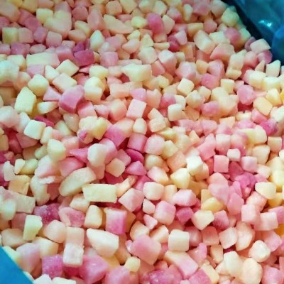速冻水蜜桃丁 速冻水果 新鲜桃子 饮品水果捞烘焙必备甜点零食图2