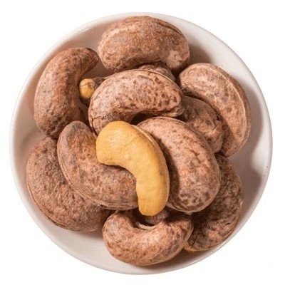 泰国带皮炭烧腰果仁批发500g 代发年货零食坚果仁大果紫衣腰果仁图5